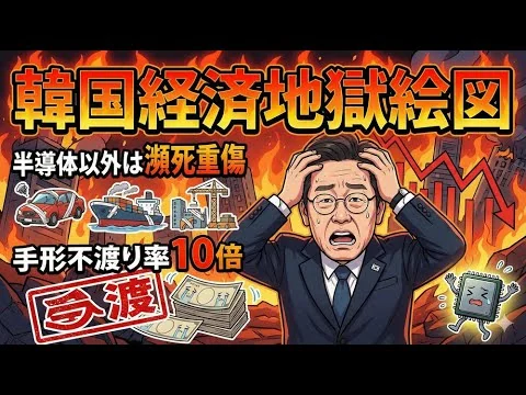 画像 【韓国経済地獄絵図】半導体以外は瀕死重傷、手形不渡り率10倍のこれが衝撃実態！！！