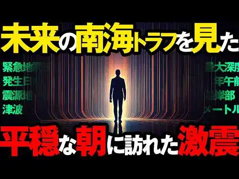 画像 【南海トラフ巨大地震】知られざる脅威を体験してきた男の予知夢がヤバすぎる…【 都市伝説 巨大地震 予言 2026年 】