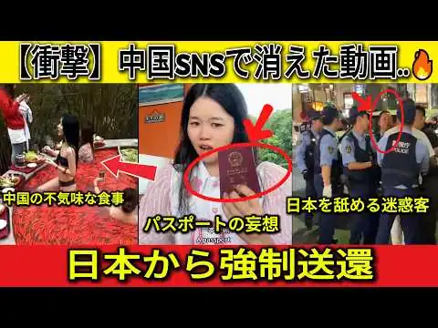 画像 【衝撃】中国SNSで消えた動画 🔥「最強パスポート」と豪語した迷惑客の悲惨な末路