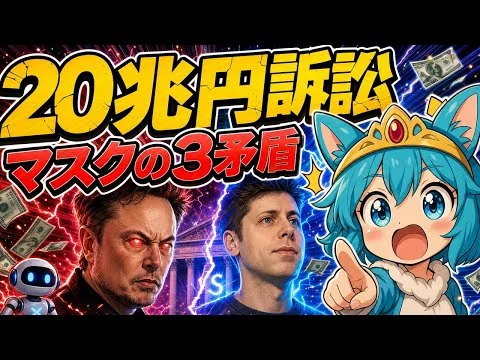 画像 【20兆円訴訟】マスク対OpenAI裁判の真相！3つの矛盾と副業民への影響を解説