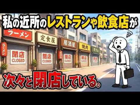 画像 顧客がいるにもかかわらず、なぜ日本のレストランや飲食店は衰退の一途を辿っているのか？ 日本のレストラン・飲食店業界の静かなる崩壊。